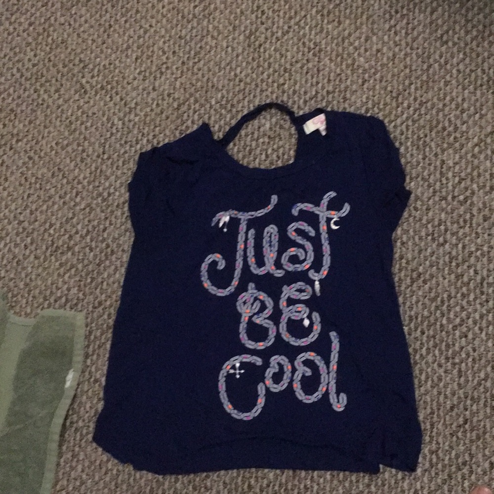 A cute shirt with a slit in the back